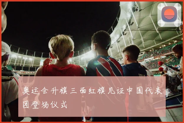 奥运会升旗三面红旗见证中国代表团登场仪式