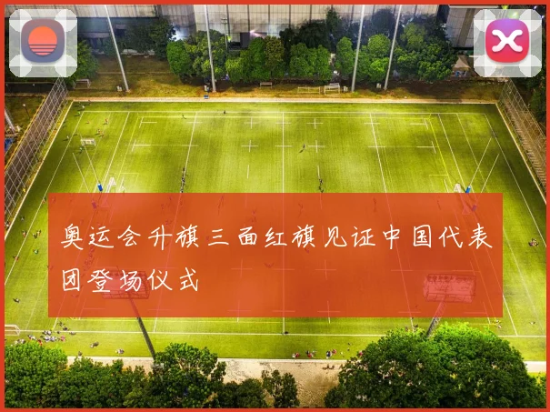 奥运会升旗三面红旗见证中国代表团登场仪式